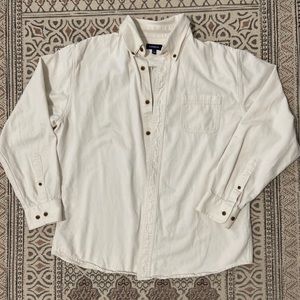 Canvas over sized Button up shirt